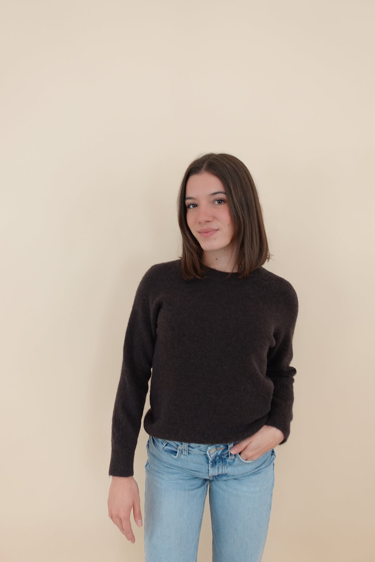 Maglione Valeria Marrone