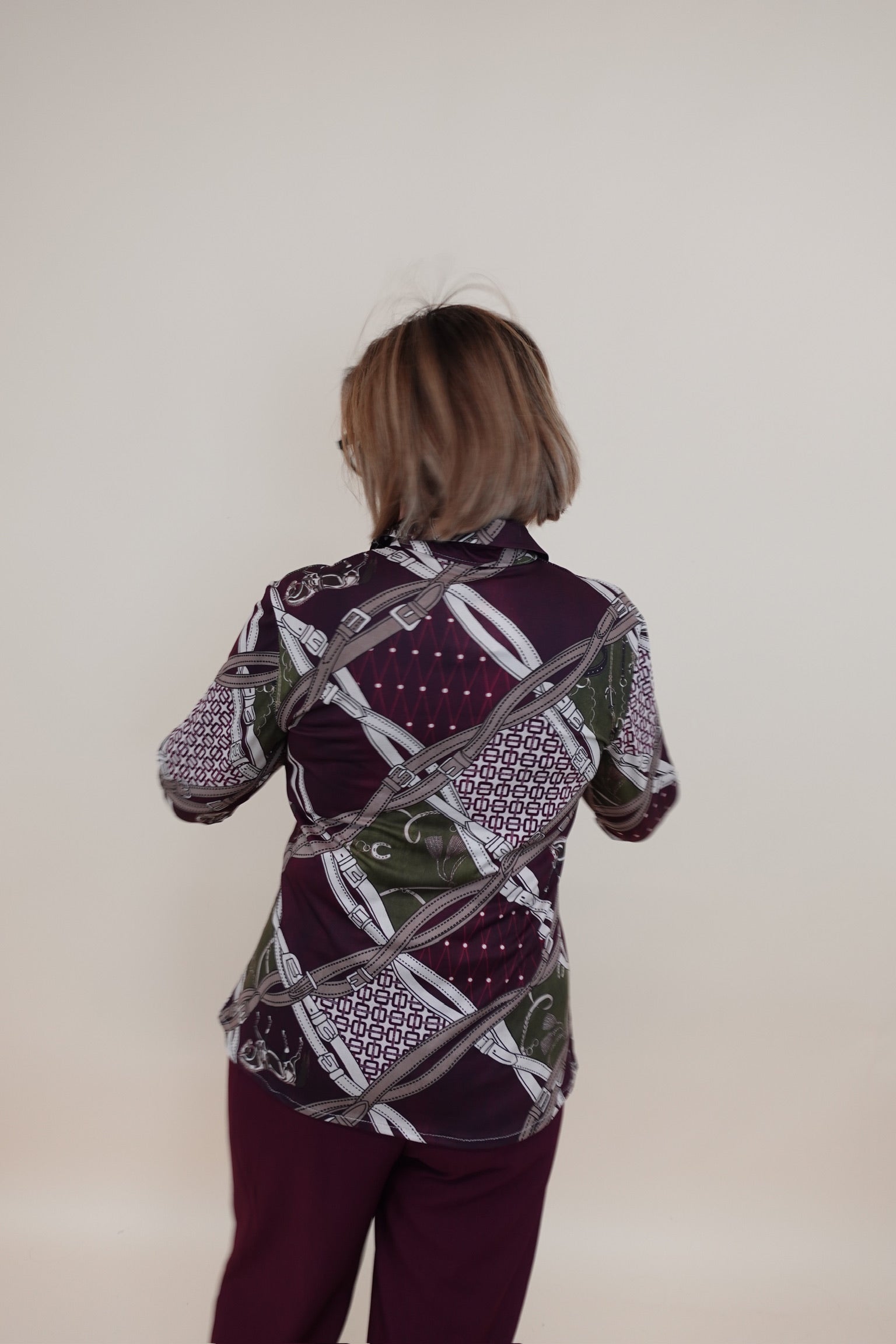 Camicia Fantasy Bordeaux