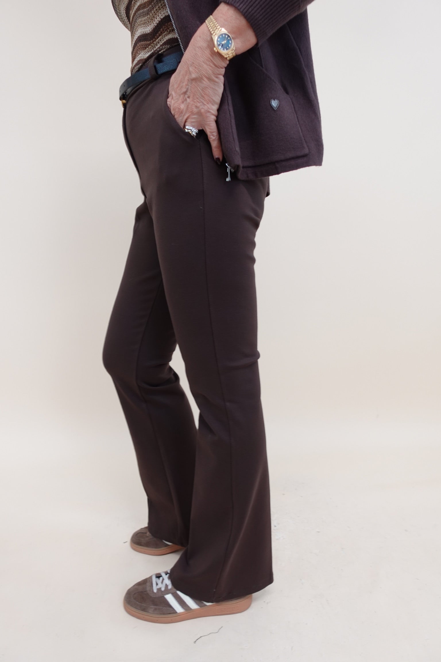 Pantalone Zampa Marrone