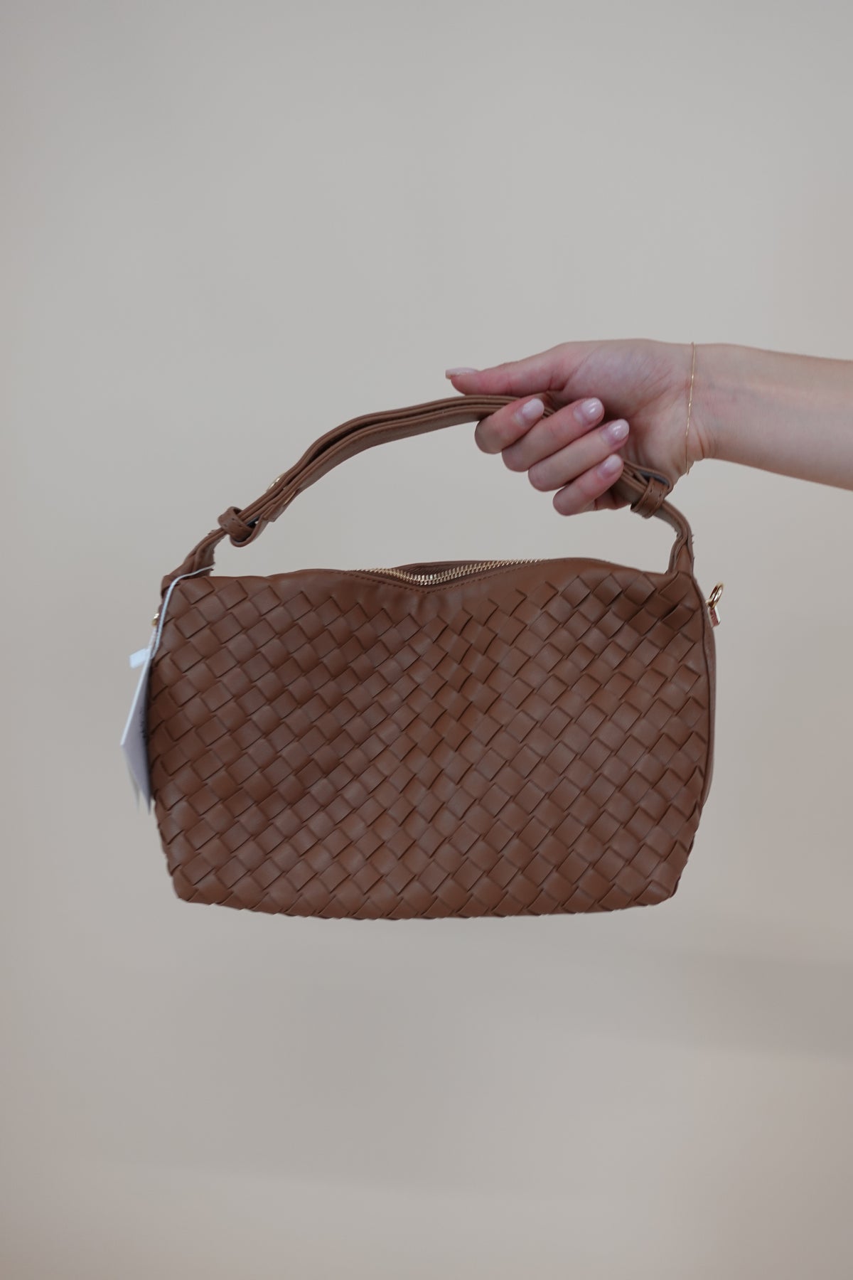 Borsa Intreccio Cammello