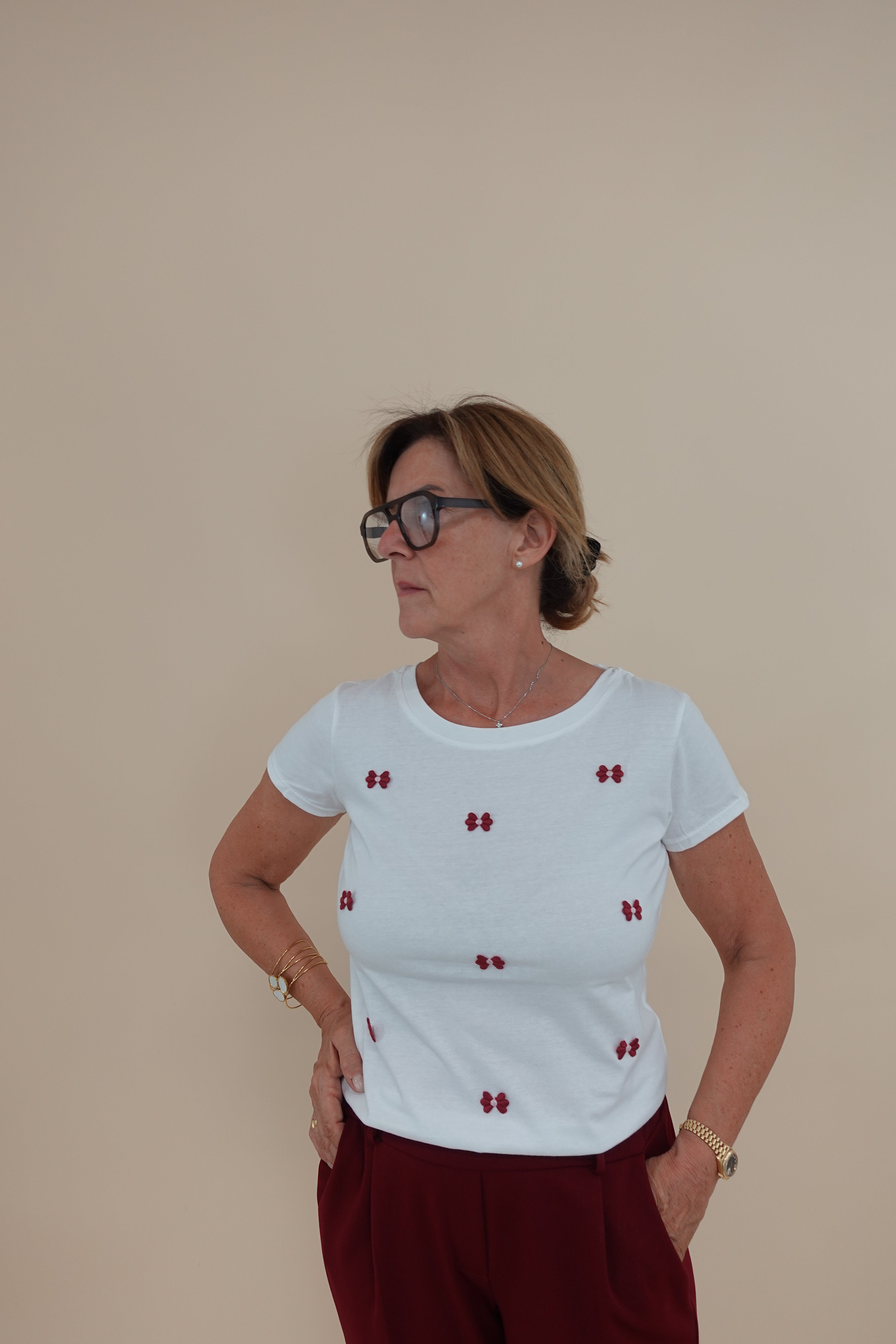 T-shirt Fiocchi Bordeaux