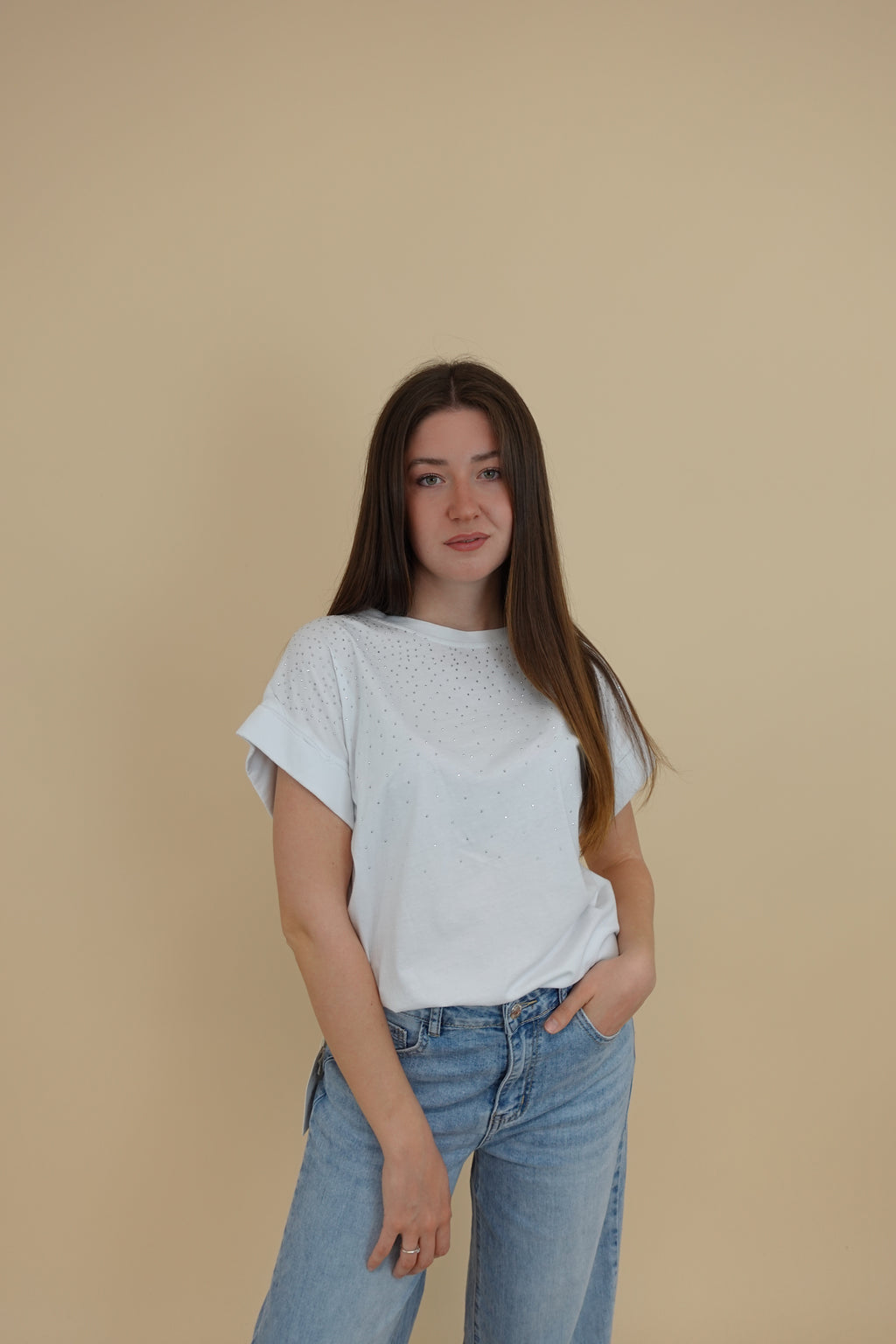 T-shirt Brillo Bianca