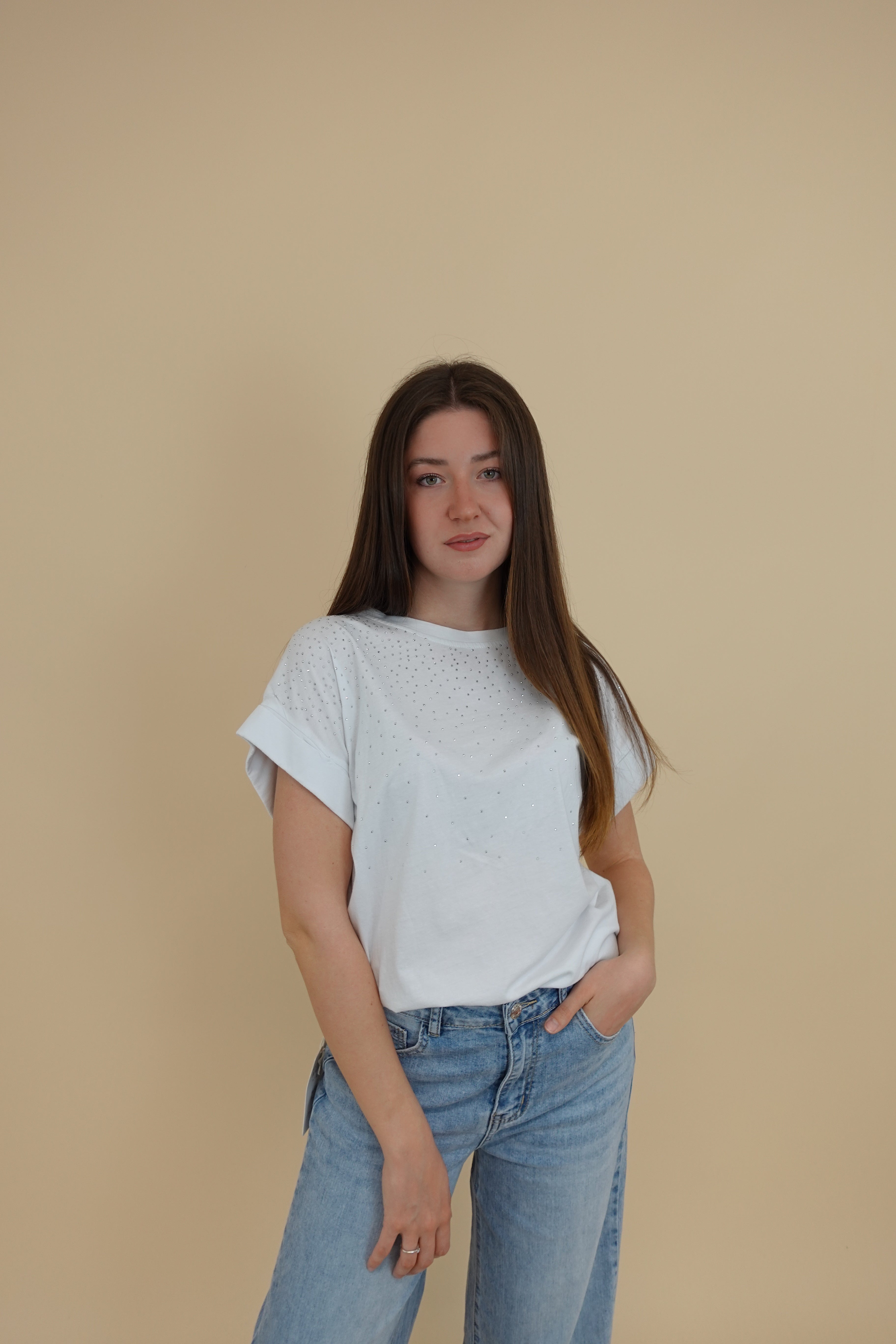 T-shirt Brillo Bianca