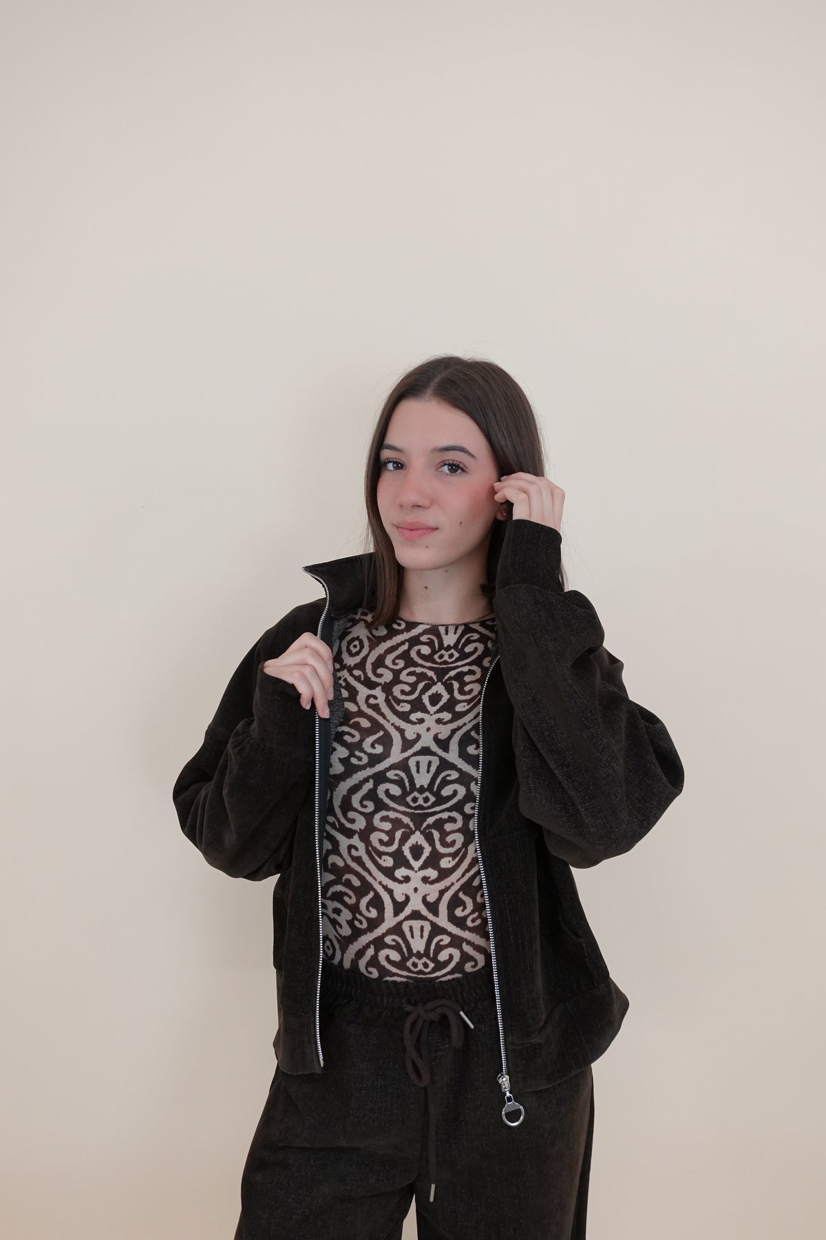 Felpa Trend Marrone