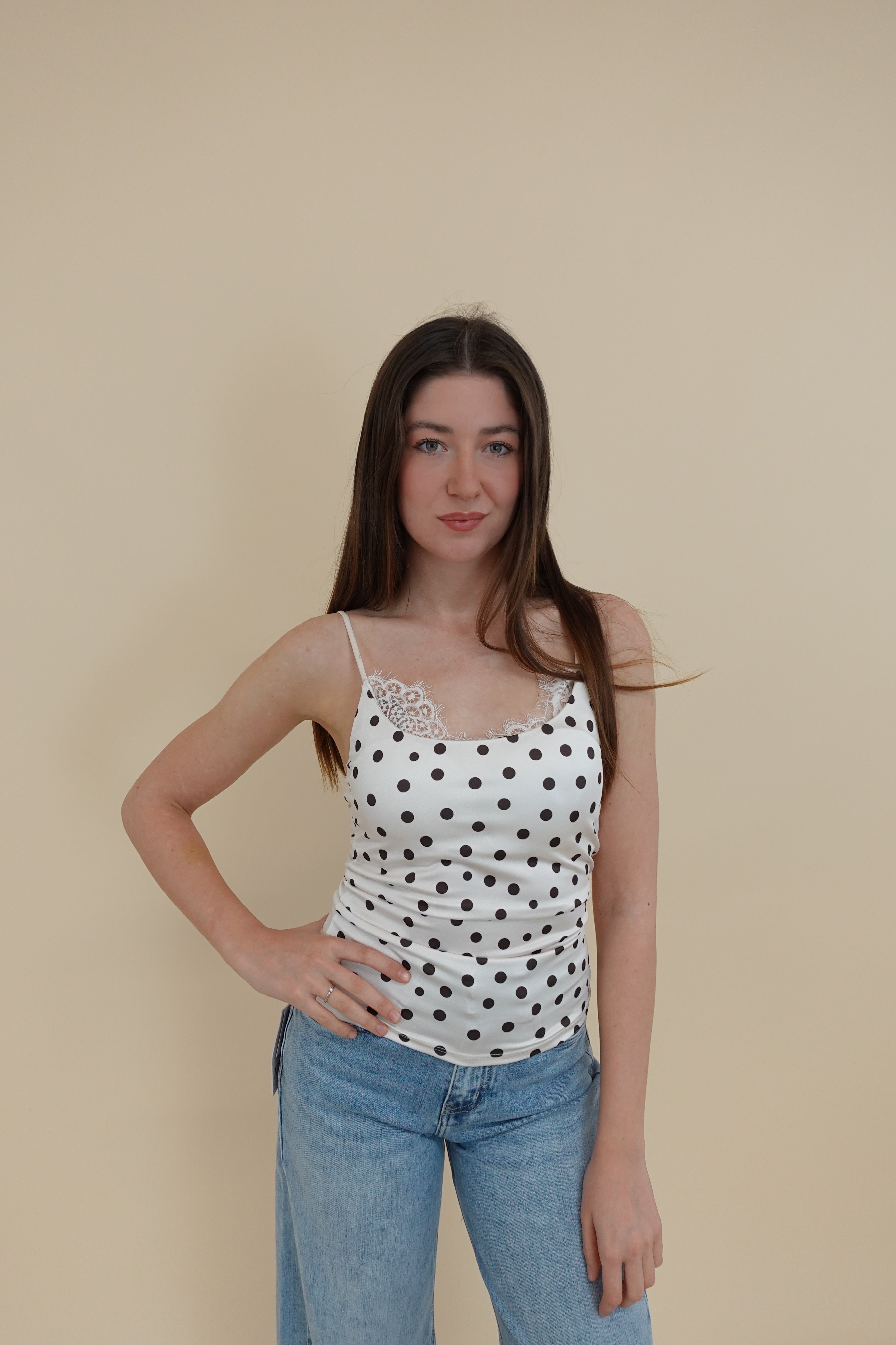 Canotta Pois Bianco