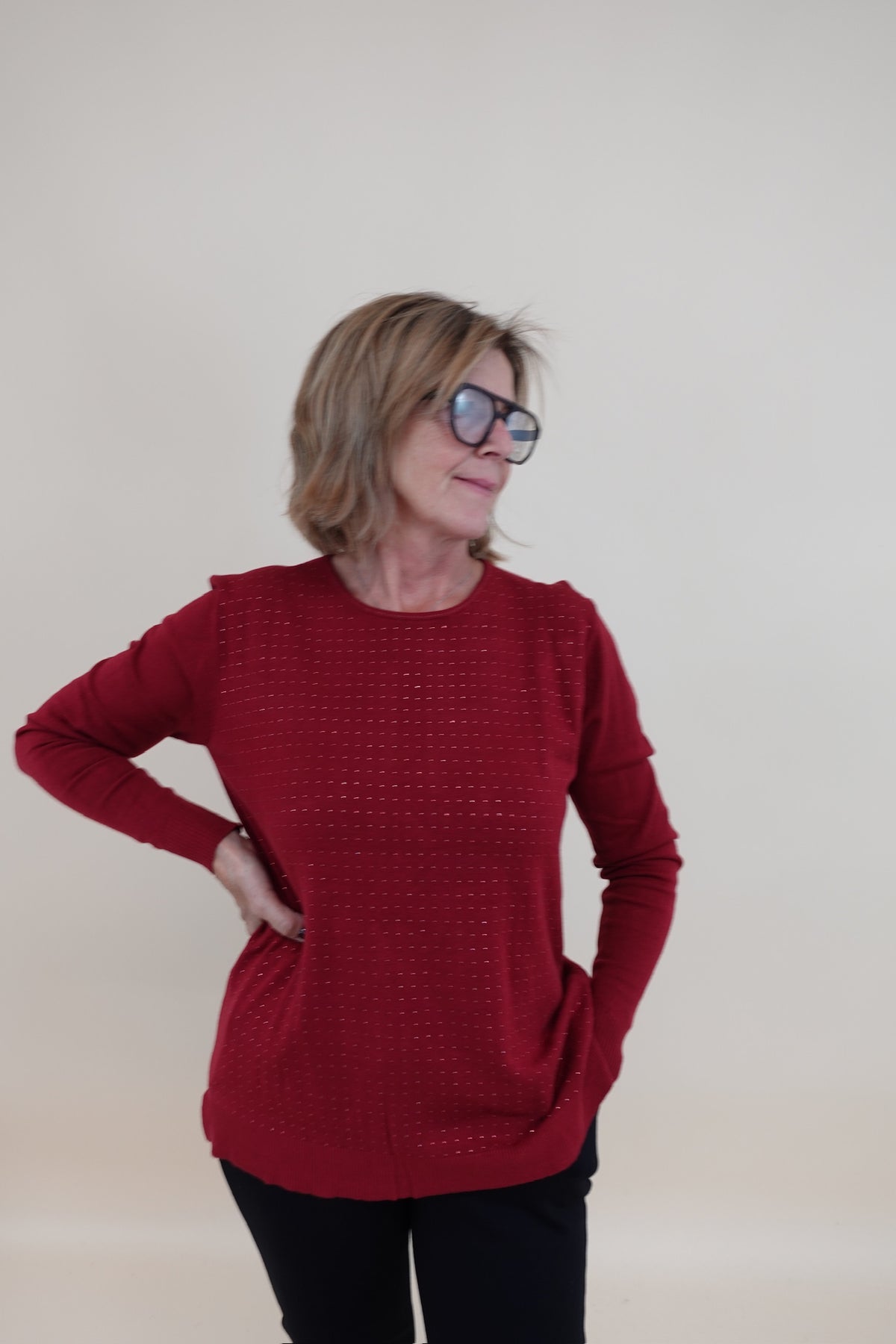 Maglia Shine Bordeaux