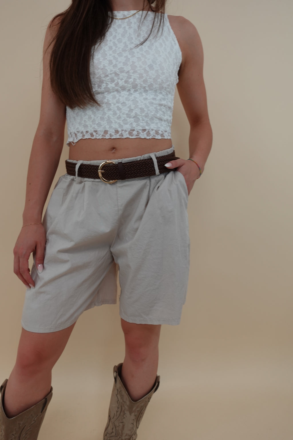 Shorts Valentina Beige
